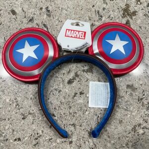 NWT Marvel Captain America Super Soldier Headband Ears Disney